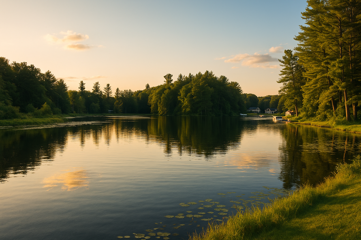 Street view of Horseshoe Lake